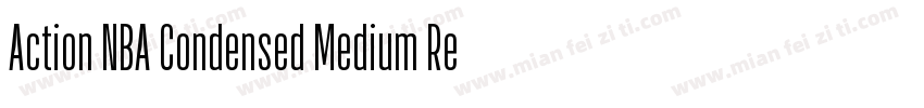 Action NBA Condensed Medium Regular字体转换